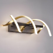 Sequence applique LED switch integrato ottone/nero 22W Trio