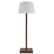 DEA Lampada da tavolo senza fili LED H 38cm corten, ricaricabile, dimmerabile, IP44
