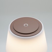 DEA Lampada da tavolo senza fili LED H 38cm corten, ricaricabile, dimmerabile, IP44 dettaglio