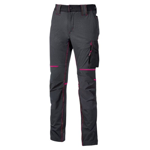 Pantalone da lavoro World Lady Grey Fucsia U-Power