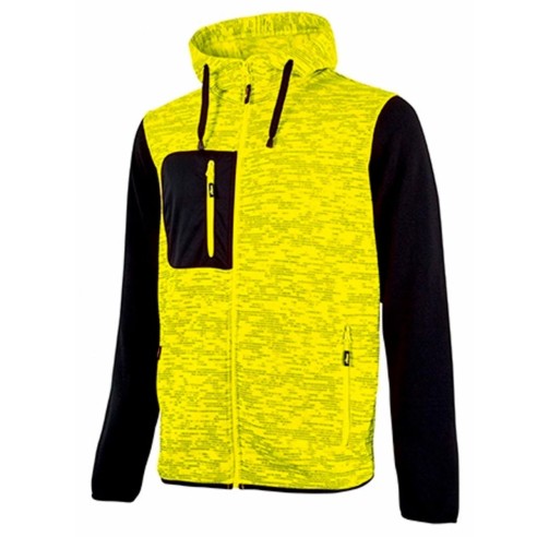 Felpa da lavoro Rainbow Yellow Fluo U-Power