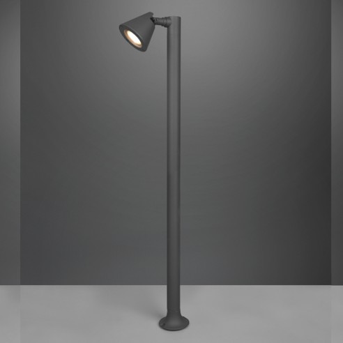 Lampione paletto giardino kAVERI GU10 in alluminio, antracite, IP44 Trio