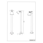 Lampione paletto giardino kAVERI GU10 in alluminio, antracite, IP44 Trio