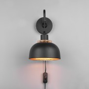 Punch applique 1xE27 metallo nero RL Lighting