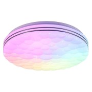 Tiger plafoniera LED integrato 22W dimmerabile RGB con telecomando RL Lighting