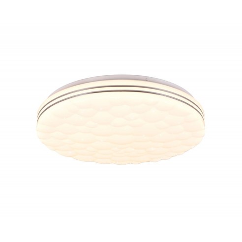 Tiger plafoniera LED integrato 22W dimmerabile RGB con telecomando RL Lighting