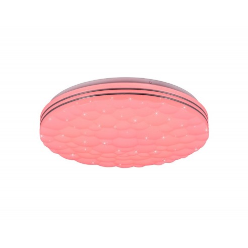 Tiger plafoniera LED integrato 22W dimmerabile RGB con telecomando RL Lighting