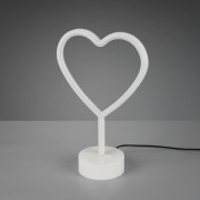 Heart lampada da tavolo senza fili LED H 29cm RL Lighting