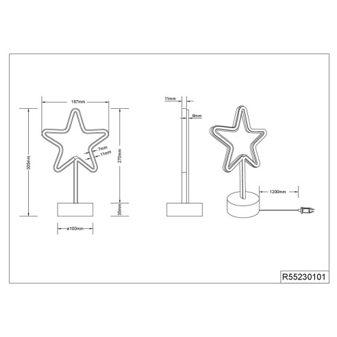 Star lampada da tavolo senza fili LED...