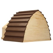 Casetta per ricci in legno, rifugio per porcospini da giardino