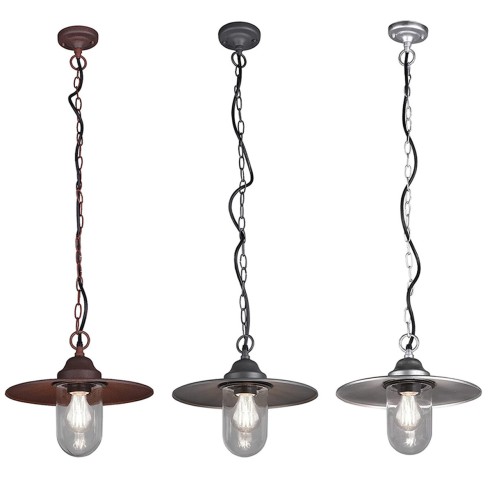 Lampadario sospensione da esterno Brenta in alluminio 1xE27, IP44