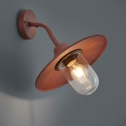 Applique da esterno Brenta in alluminio 1xE27, IP44 Trio ruggine