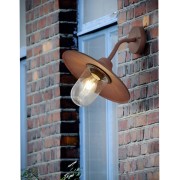 Applique da esterno Brenta in alluminio 1xE27, IP44 Trio ruggine