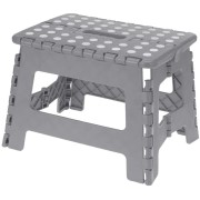 Sgabello pieghevole multiuso grigio
