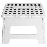 Sgabello pieghevole multiuso bianco