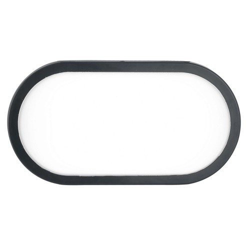 Plafoniera da esterno LED Shelly in policarbonato, 15W, 1900LM, IP65 antracite INTEC