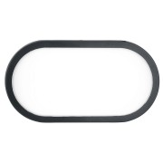 Plafoniera da esterno LED Shelly in policarbonato, 15W, 1900LM, IP65 antracite INTEC