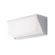 Applique angolare da esterno LED Luxon in alluminio, 12W, 1550LM, IP54 bianco