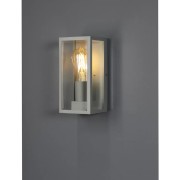 Applique da esterno Mondrian in metallo, 1xE27, IP44 silver In.tec