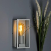 Applique da esterno Mondrian in metallo, 1xE27, IP44 silver In.tec