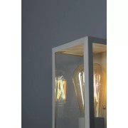 Applique da esterno Mondrian in metallo, 1xE27, IP44 silver In.tec