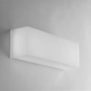 Plafoniera da esterno LED Togo in acrilico bianco IP54 20x10cm
