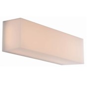 Plafoniera da esterno LED Togo in acrilico bianco IP54 20x10cm