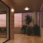 Plafoniera da esterno LED Togo in acrilico bianco IP54