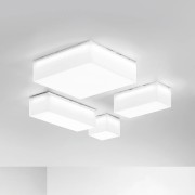 Plafoniera da esterno LED Togo in acrilico bianco IP54