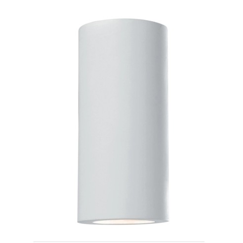 Applique Banjie in gesso bianco verniciabile 2xGU10 IN.TEC.