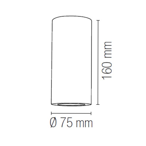 Applique Banjie in gesso bianco verniciabile 2xGU10 IN.TEC. dimensioni