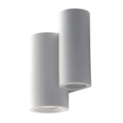 Applique Banjie in gesso bianco verniciabile 4xGU10 IN.TEC.