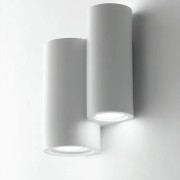 Applique Banjie in gesso bianco verniciabile 4xGU10 IN.TEC.