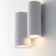 Applique Banjie in gesso bianco verniciabile 4xGU10 IN.TEC.