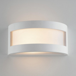 Plafoniera Cervinia in gesso bianco verniciabile 1xE27 IN.TEC. 2