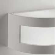 Plafoniera Cervinia in gesso bianco verniciabile 1xE27 IN.TEC.