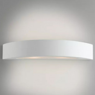 Applique Cortina in gesso bianco verniciabile 2xE14 IN.TEC. 2