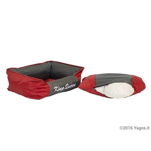 Cuccia-divanetto-cani-e-gatti-bicolor-rosso-grigio