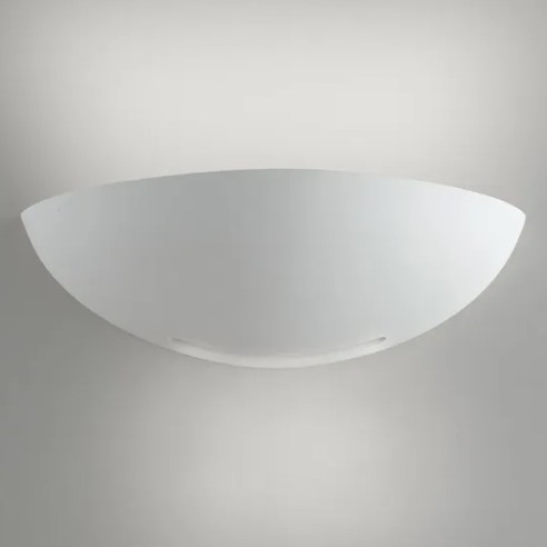 Applique Sestriere in gesso bianco verniciabile 1xE27 IN.TEC.
