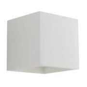 Applique Rubik in gesso bianco verniciabile 1xG9 IN.TEC.