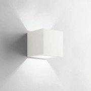 Applique Rubik in gesso bianco verniciabile 1xG9 IN.TEC.