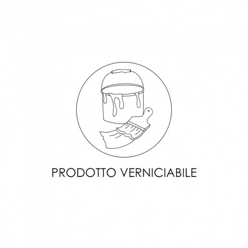 Plafoniera in gesso bianco verniciabile IN.TEC.