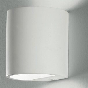 Applique Shine in gesso bianco verniciabile 1xG9 IN.TEC. 2