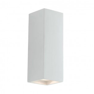 Applique Foster in gesso bianco verniciabile 2xGU10 IN.TEC.