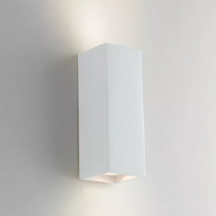 Applique Foster in gesso bianco verniciabile 2xGU10 IN.TEC. 2