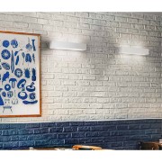 Applique Candida in gesso bianco verniciabile 2xE14 IN.TEC.