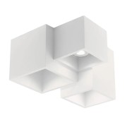 Plafoniera Foster in gesso bianco verniciabile 3xGU10 IN.TEC.