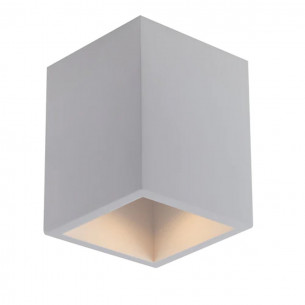 Plafoniera Foster in gesso bianco verniciabile 1xGU10 IN.TEC. 2