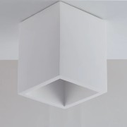 Plafoniera Foster in gesso bianco verniciabile 1xGU10 IN.TEC.