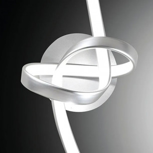 Applique LED integrato Kiley silver in alluminio 2